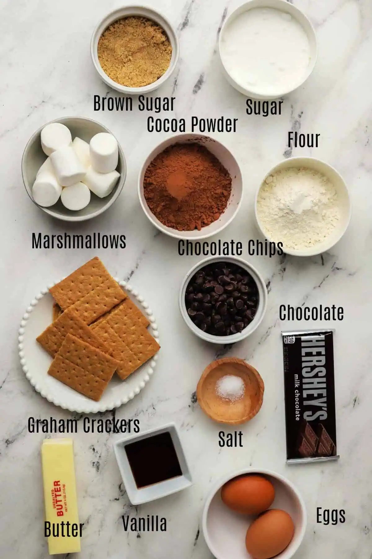 smores brownie bites ingredients