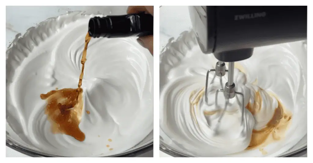 vanilla added to the meringue
