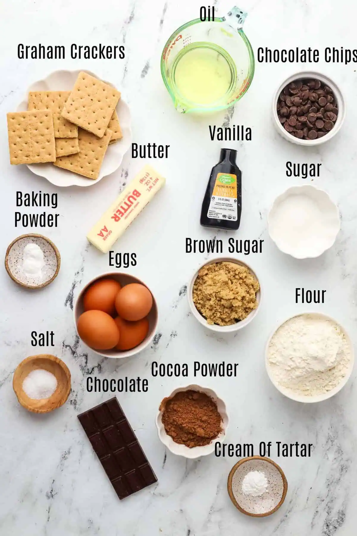 smores brownie pie ingredients
