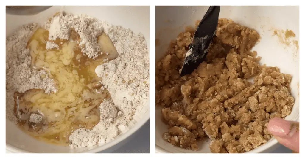 crumble mixture stirred together