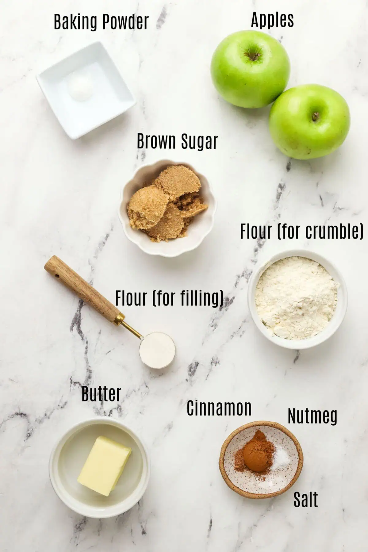 apple crumble for two ingredients