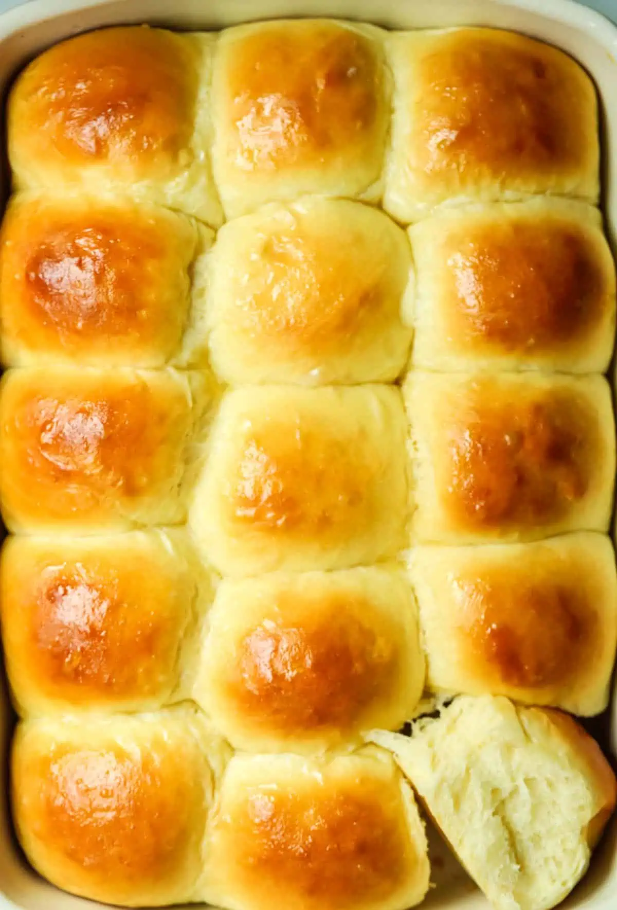 pan of Hawaiian rolls