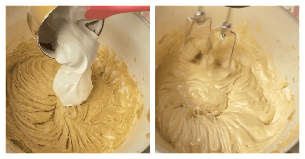 sour cream added to the cake batter