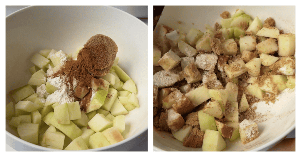apple mixture stirred together