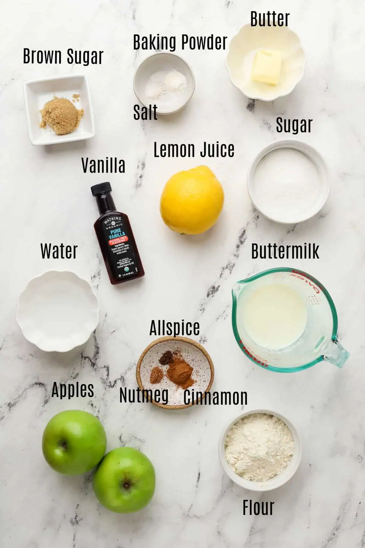 small apple cobbler ingredients