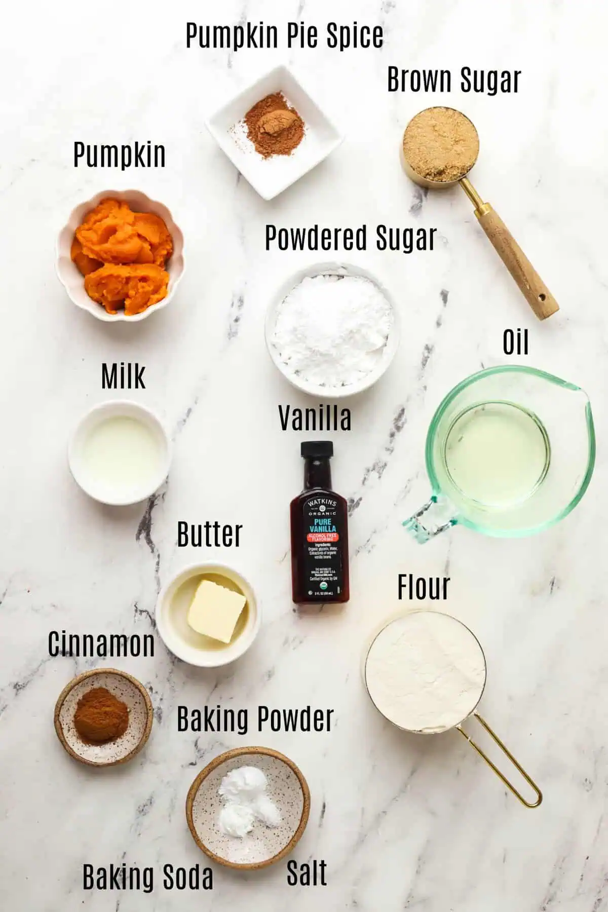 small batch pumpkin coffee cake ingredients