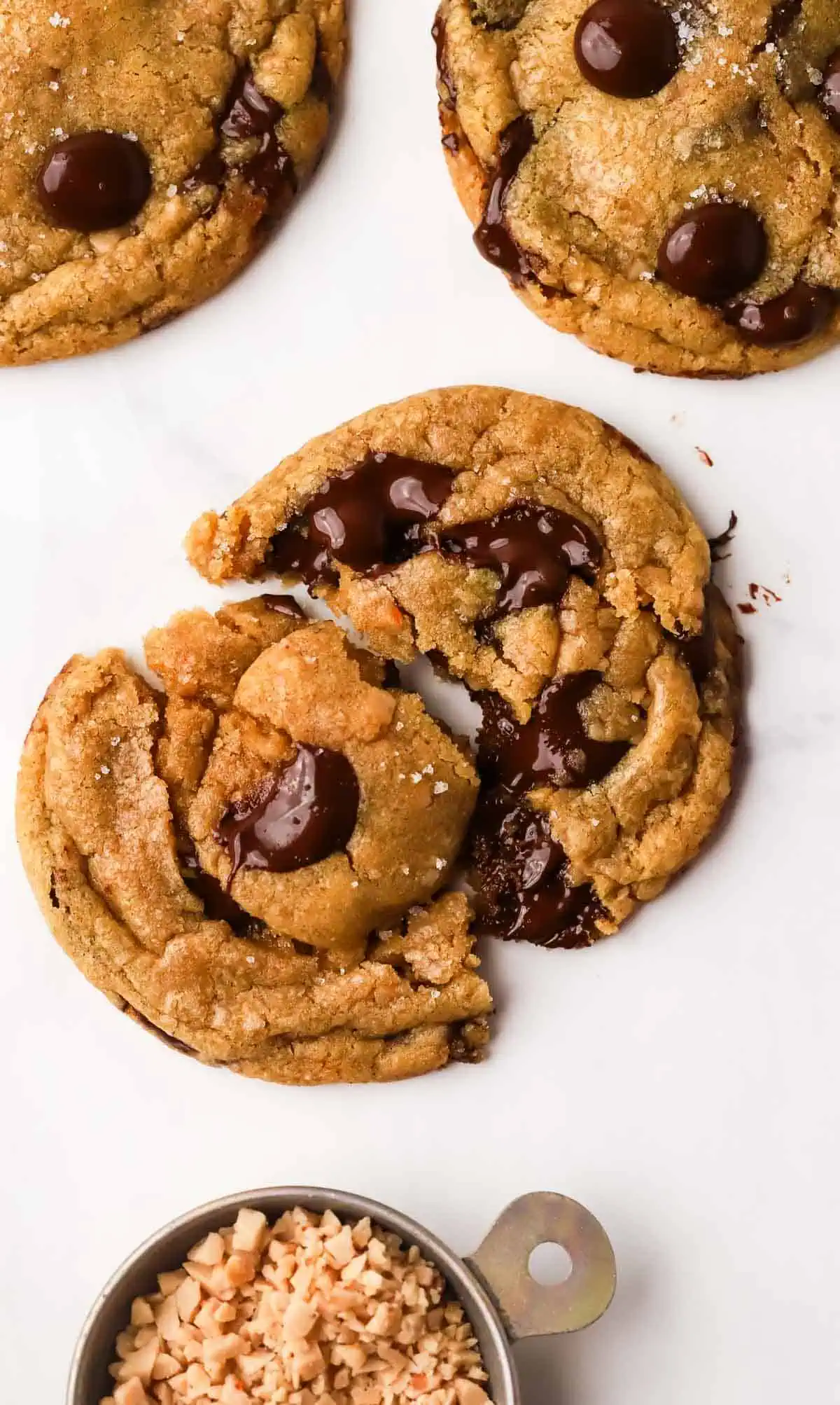 a cookie pulled apart