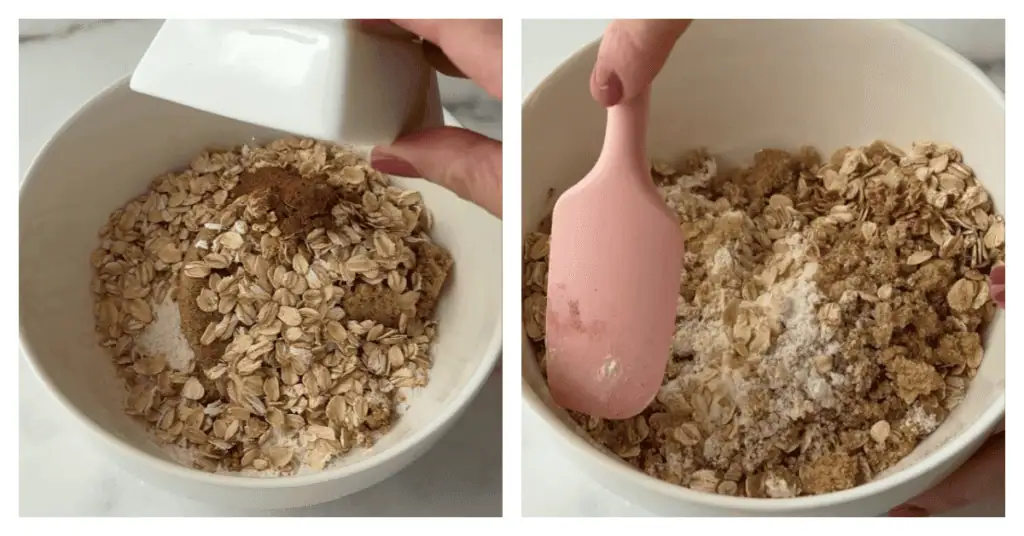 oat crisp dry ingredients stirred together