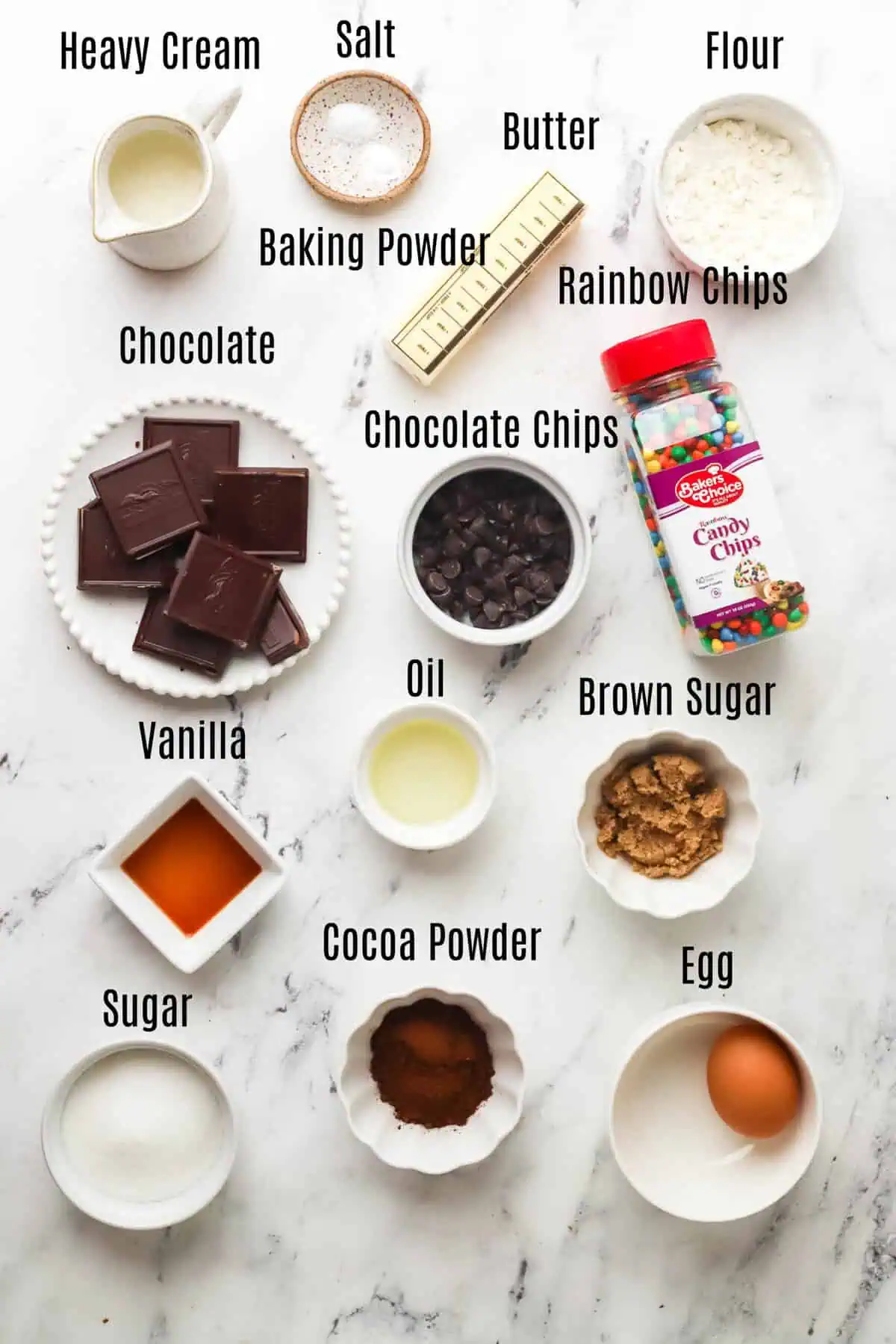 small batch cosmic brownies ingredients